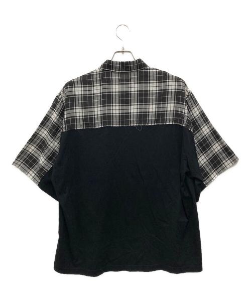UNDERCOVERISM（アンダーカバーイズム）UNDERCOVERISM (アンダーカバーイズム) 天竺切替半袖シャツ ホワイト×ブラック サイズ:3の古着・服飾アイテム