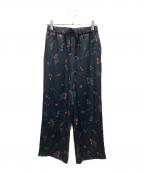SLOBE IENAスローブ イエナ）の古着「margaux flowerイージーパンツ」｜ネイビー