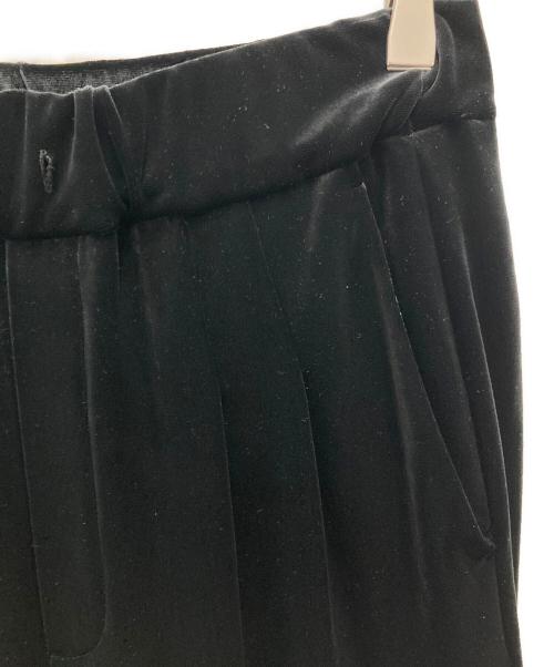 OHGA（オオガ）OHGA (オオガ) ベロアイージースラックス ブラック サイズ:Sの古着・服飾アイテム