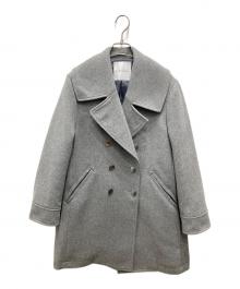 quaranciel（カランシエル）の古着「メルトン ビッグ カラー Pコート」｜グレー