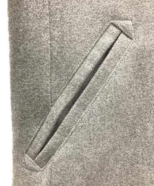 quaranciel（カランシエル）quaranciel (カランシエル) メルトン ビッグ カラー Pコート グレー サイズ:Fの古着・服飾アイテム