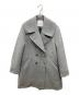 quaranciel（カランシエル）の古着「メルトン ビッグ カラー Pコート」｜グレー