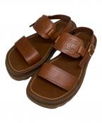 CELINEセリーヌ）の古着「クレアトリオンフ サンダル」｜ブラウン