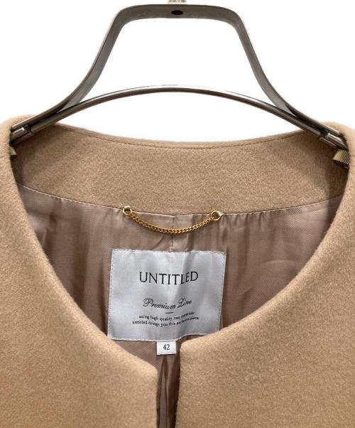 UNITED（ユナイテッド）UNITED (ユナイテッド) メイユールカシミヤノーカラーコート ベージュ サイズ:42の古着・服飾アイテム