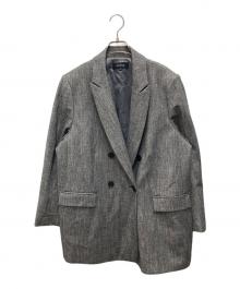UNITED（ユナイテッド）の古着「ミックスツイードダブルブレストジャケット」｜グレー