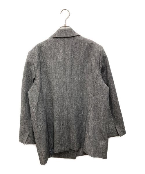 UNITED（ユナイテッド）UNITED (ユナイテッド) ミックスツイードダブルブレストジャケット グレー サイズ:46の古着・服飾アイテム