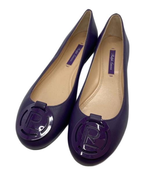 RALPH LAUREN Purple Label（ラルフ ローレン パープル レーベル）RALPH LAUREN Purple Label (ラルフ ローレン パープル レーベル) フラットパンプス パープル サイズ:37 1/2の古着・服飾アイテム
