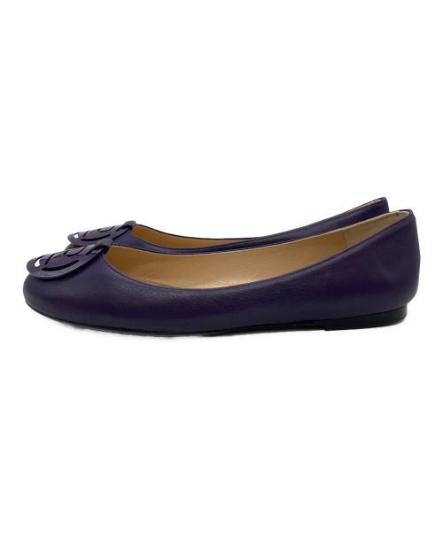 RALPH LAUREN Purple Label（ラルフ ローレン パープル レーベル）RALPH LAUREN Purple Label (ラルフ ローレン パープル レーベル) フラットパンプス パープル サイズ:37 1/2の古着・服飾アイテム
