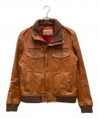 AVIREXアヴィレックス）の古着「ホースレザージャケット」｜ブラウン