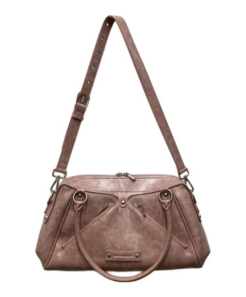 SUNBURNPROJECT（サンバーン・プロジェクト）SUNBURNPROJECT (サンバーン・プロジェクト) Faux Leather M.O.S Bag ピンクの古着・服飾アイテム