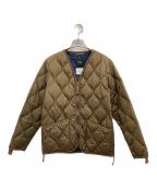 TAIONタイオン）の古着「ミリタリーオーバーカーディガン」｜ブラウン