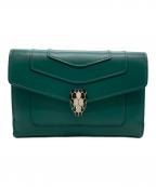 BVLGARIブルガリ）の古着「2つ折り財布」｜グリーン