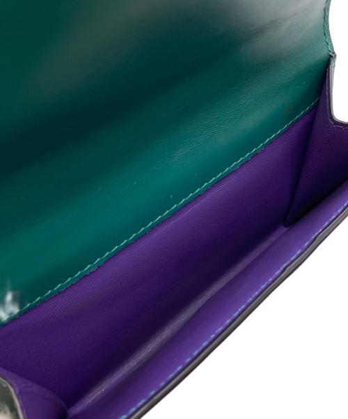 BVLGARI（ブルガリ）BVLGARI (ブルガリ) 2つ折り財布 グリーンの古着・服飾アイテム