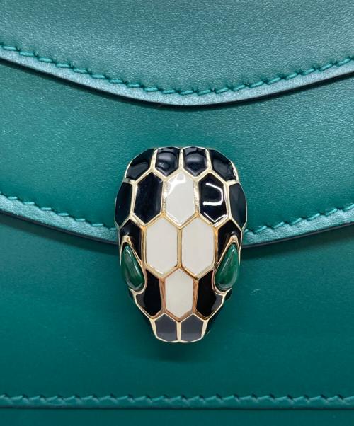 BVLGARI（ブルガリ）BVLGARI (ブルガリ) 2つ折り財布 グリーンの古着・服飾アイテム