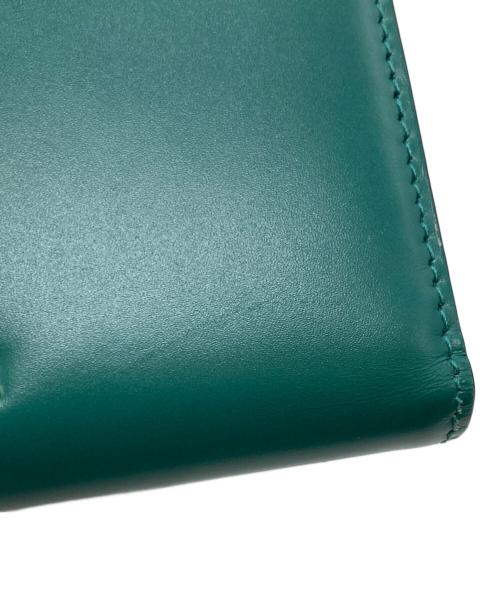 BVLGARI（ブルガリ）BVLGARI (ブルガリ) 2つ折り財布 グリーンの古着・服飾アイテム