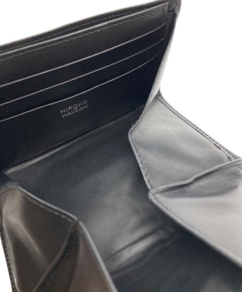 HIROKO HAYASHI（ヒロコ ハヤシ）HIROKO HAYASHI (ヒロコ ハヤシ) 2つ折り財布 ブラックの古着・服飾アイテム