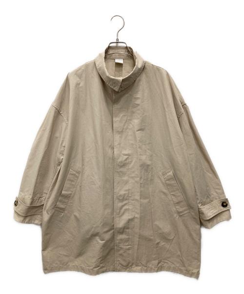 URBAN RESEARCH DOORS（アーバンリサーチドアーズ）URBAN RESEARCH DOORS (アーバンリサーチドアーズ) スタンドカラーミドルコート ベージュ サイズ:Mの古着・服飾アイテム