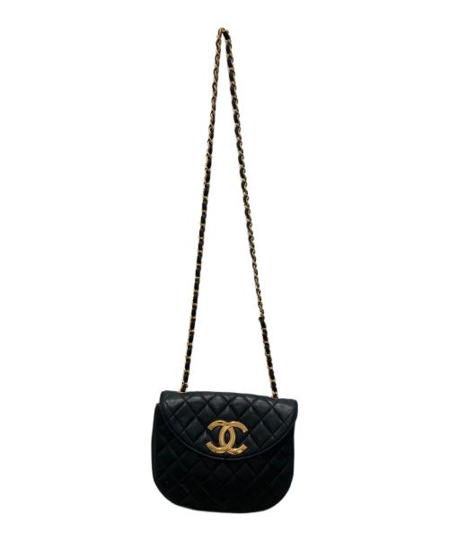 CHANEL（シャネル）CHANEL (シャネル) デカココ マトラッセ チェーンショルダーバッグ ブラックの古着・服飾アイテム