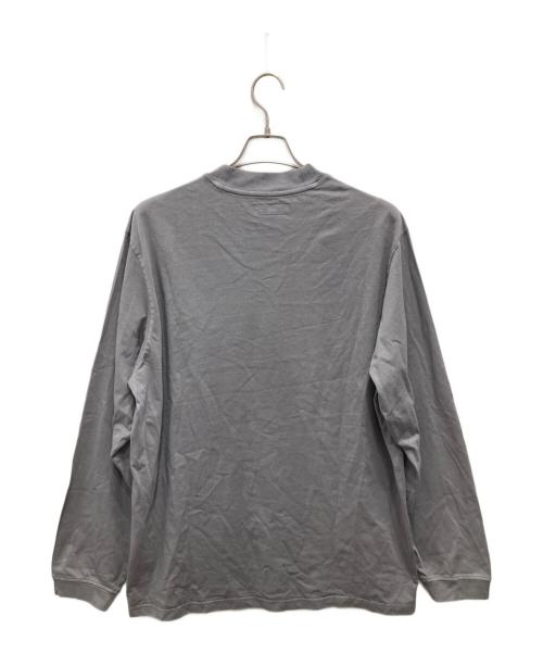 SUPREME（シュプリーム）Supreme (シュプリーム) MOCK neck l/s top/モック ネック ロングスリープ トップ グレー サイズ:Lの古着・服飾アイテム