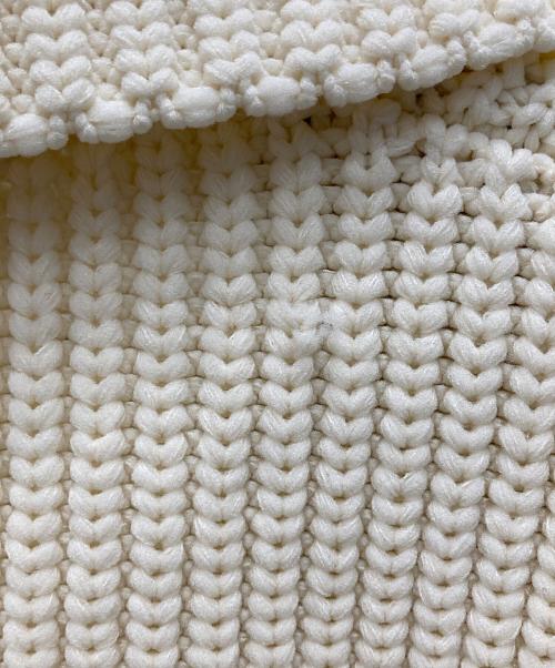 Sea Room lynn（シールームリン）Sea Room lynn (シールームリン) スポンディッシュニットジャケット アイボリー サイズ:Fの古着・服飾アイテム