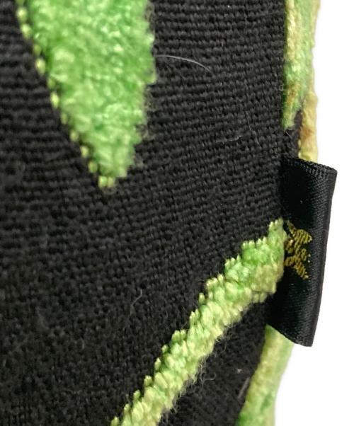 Think Bee!（シンクビー!）Think Bee! (シンクビー!) パイル地トートバッグ ブラック×グリーンの古着・服飾アイテム