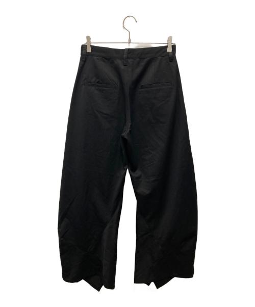 Knuth Marf（クヌースマーフ）Knuth Marf (クヌースマーフ) slit deformed pants/スリット ディフォームド パンツ ブラック サイズ:Sの古着・服飾アイテム