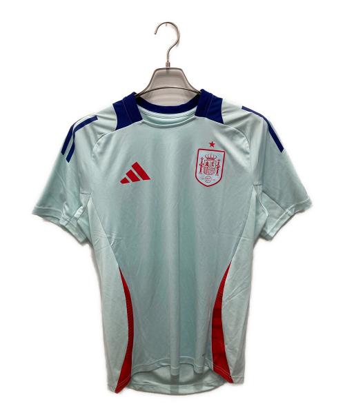 adidas（アディダス）adidas (アディダス) スペイン代表 24 トレーニングジャージー スカイブルー サイズ:L 未使用品の古着・服飾アイテム