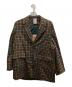 Tnewties（トゥエンティーズ）の古着「チェックパターンジャケット」｜オレンジ×グリーン