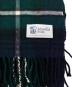 JOHNSTONS OF ELGIN (ジョンストンズオブエルガン) カシミヤマフラー ネイビー×グリーン：10000円