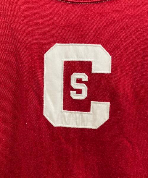 freada（フリーダ）freada (フリーダ) フットボールTシャツ レッド×ホワイト サイズ:ONE SIZEの古着・服飾アイテム