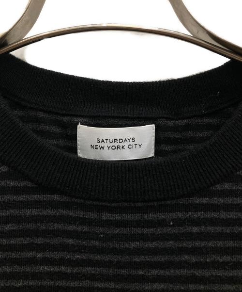 SATURDAYS SURF NYC（サタデーズサーフニューヨーク）SATURDAYS SURF NYC (サタデーズサーフニューヨーク) コットンカシミヤニット ブラック サイズ:Lの古着・服飾アイテム