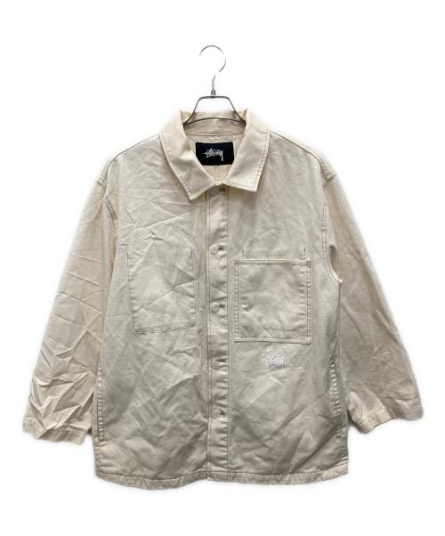 stussy（ステューシー）stussy (ステューシー) カバーオール アイボリー サイズ:Lの古着・服飾アイテム