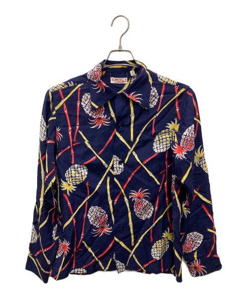 Sun Surf（サンサーフ）Sun Surf (サンサーフ) レーヨンアロハシャツ パープル サイズ:Sの古着・服飾アイテム