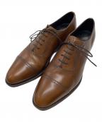 SHETLAND FOXシェットランドフォックス）の古着「Invernessレザーパンチドキャップトゥ」｜ブラウン