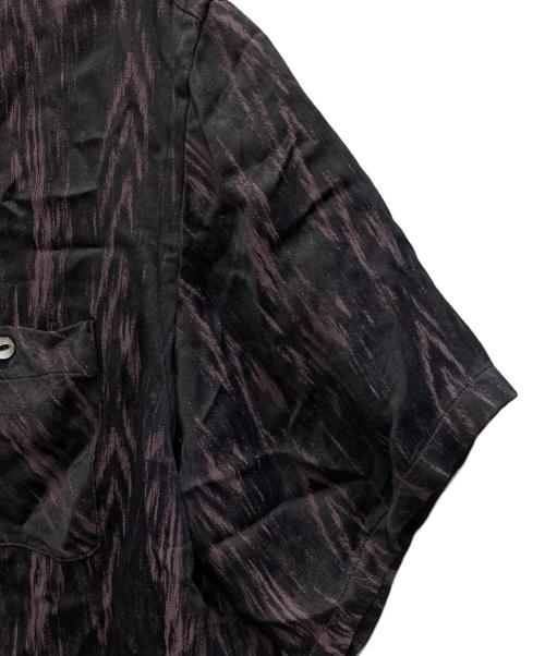 Needles（ニードルズ）Needles (ニードルズ) C.O.B. S/S Classic Shirt/シー・オー・ビー ショートスリーブ クラシック シャツ パープル×ブラック サイズ:XLの古着・服飾アイテム