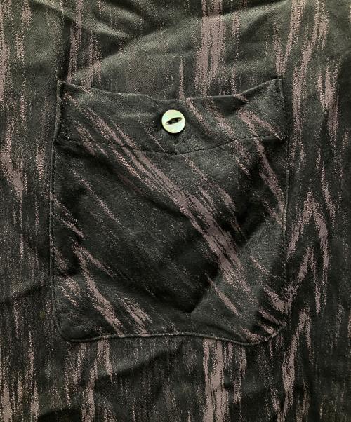 Needles（ニードルズ）Needles (ニードルズ) C.O.B. S/S Classic Shirt/シー・オー・ビー ショートスリーブ クラシック シャツ パープル×ブラック サイズ:XLの古着・服飾アイテム