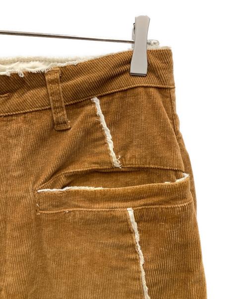 kooi（コーイ）KOOI (コーイ) カットオフコーデュロイパンツ ブラウン サイズ:2の古着・服飾アイテム