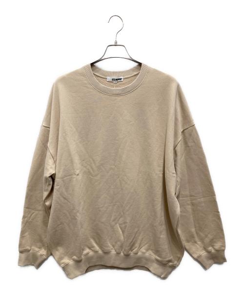 COMME（コメ）COMME (コメ) クルーネックスウェット ベージュ サイズ:F 未使用品の古着・服飾アイテム