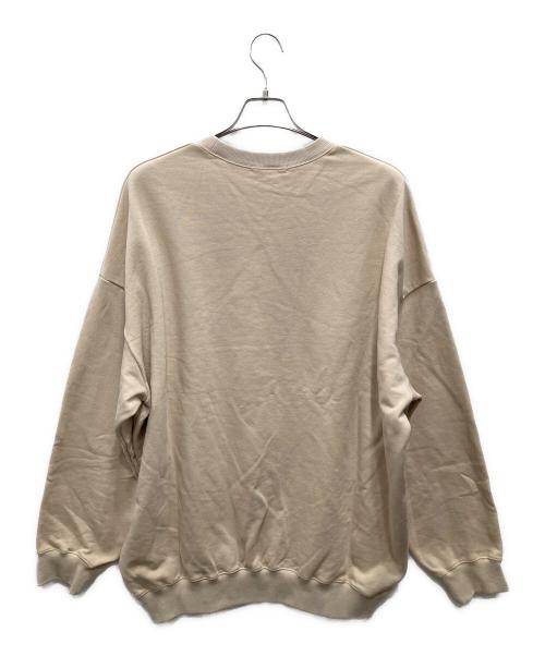COMME（コメ）COMME (コメ) クルーネックスウェット ベージュ サイズ:F 未使用品の古着・服飾アイテム