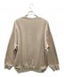 COMME (コメ) クルーネックスウェット ベージュ サイズ:F 未使用品：6000円