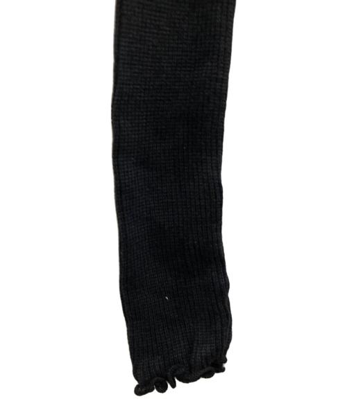 hakuji（ハクジ）HAKUJI (ハクジ) Wool rib H/N PO/カットソー ブラック サイズ:F 未使用品の古着・服飾アイテム
