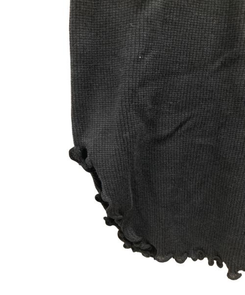 hakuji（ハクジ）HAKUJI (ハクジ) Wool rib H/N PO/カットソー ブラック サイズ:F 未使用品の古着・服飾アイテム