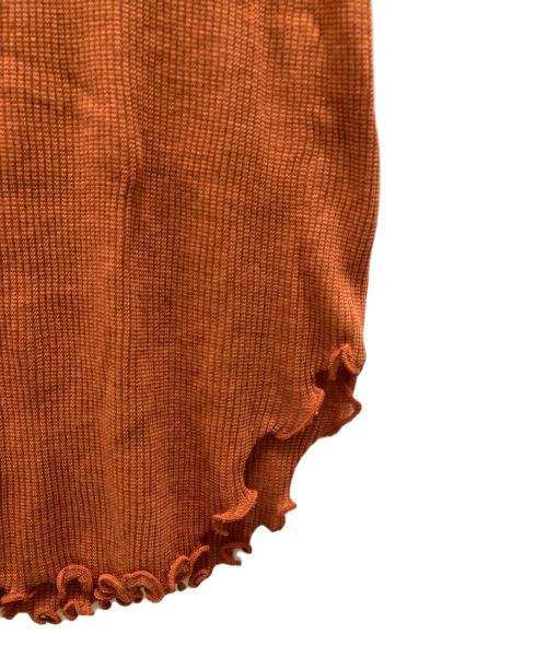 hakuji（ハクジ）HAKUJI (ハクジ) Wool rib H/N PO/カットソー ブラウン サイズ:F 未使用品の古着・服飾アイテム