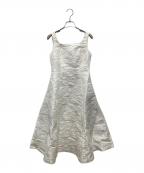 MISTREASSミストレアス）の古着「Flower Jacquard Princess Dress」｜ホワイト