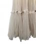 中古・古着 MISTREASS (ミストレアス) Mini Ribbon Volume Tulle Tiered Skirt/ミニ リボン ボリューム チュール ティアード スカート ベージュ サイズ:F：6000円