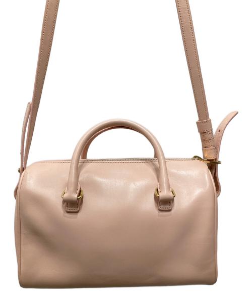 Saint Laurent Paris（サンローランパリ）Saint Laurent Paris (サンローランパリ) ベイビーダッフル ミニボストンバッグ ピンクの古着・服飾アイテム