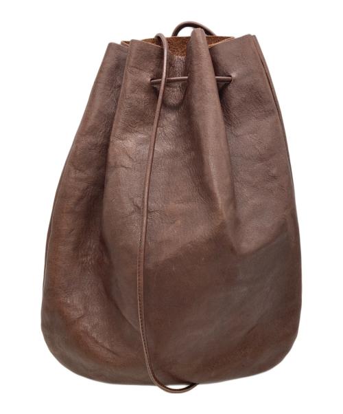 arts&crafts（アーツアンドクラフツ）ARTS&CRAFTS (アーツアンドクラフツ) DROP SHAPE POUCH M/ドロップ シェイプ ポーチ エム ブラウンの古着・服飾アイテム