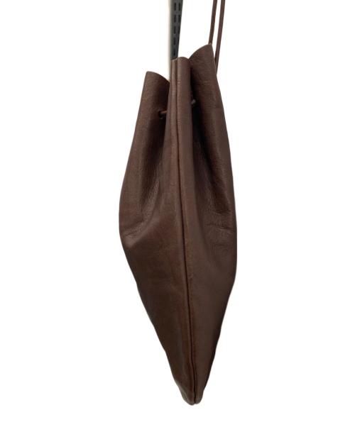 arts&crafts（アーツアンドクラフツ）ARTS&CRAFTS (アーツアンドクラフツ) DROP SHAPE POUCH M/ドロップ シェイプ ポーチ エム ブラウンの古着・服飾アイテム