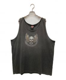 HARLEY-DAVIDSON（ハーレーダビッドソン）の古着「00'sノースリーブカットソー」｜ブラック