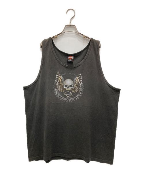 HARLEY-DAVIDSON（ハーレーダビッドソン）HARLEY-DAVIDSON (ハーレーダビッドソン) 00'sノースリーブカットソー ブラック サイズ:2XLの古着・服飾アイテム